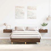 Giroletto senza Materasso-Struttura Letto Rovere Marrone 120x190 cm Truciolato 403825