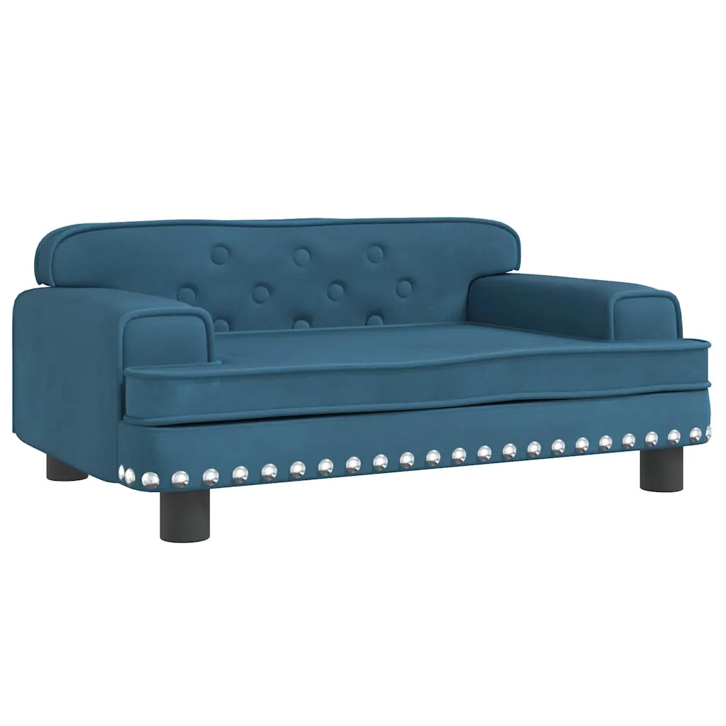 Divano per Bambini-Sofa-Divanetto Blu 70x45x30 cm in Velluto