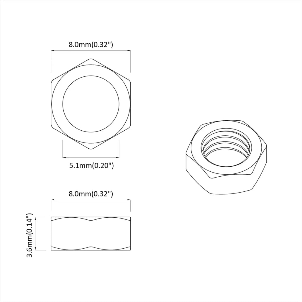 Dado esagonale 23377 pcs Argento Metallo