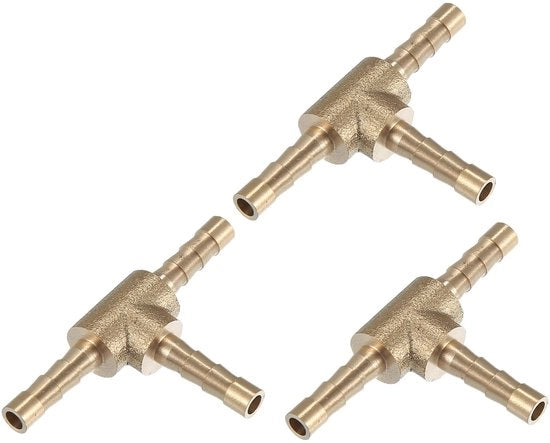 Connettore T a 3 vie - Flessibile - Resistente alla corrosione - Per tubi flessibili - Connettore per tubi