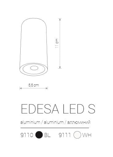 Spot esterno Nowodvorski Edesa LED 3W 3000K bianco IP54