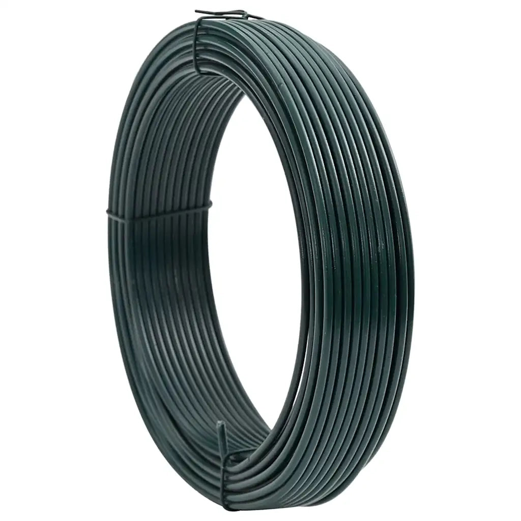 vidaXL Filo di recinzione Verde 25 m Acciaio rivestito in PVC