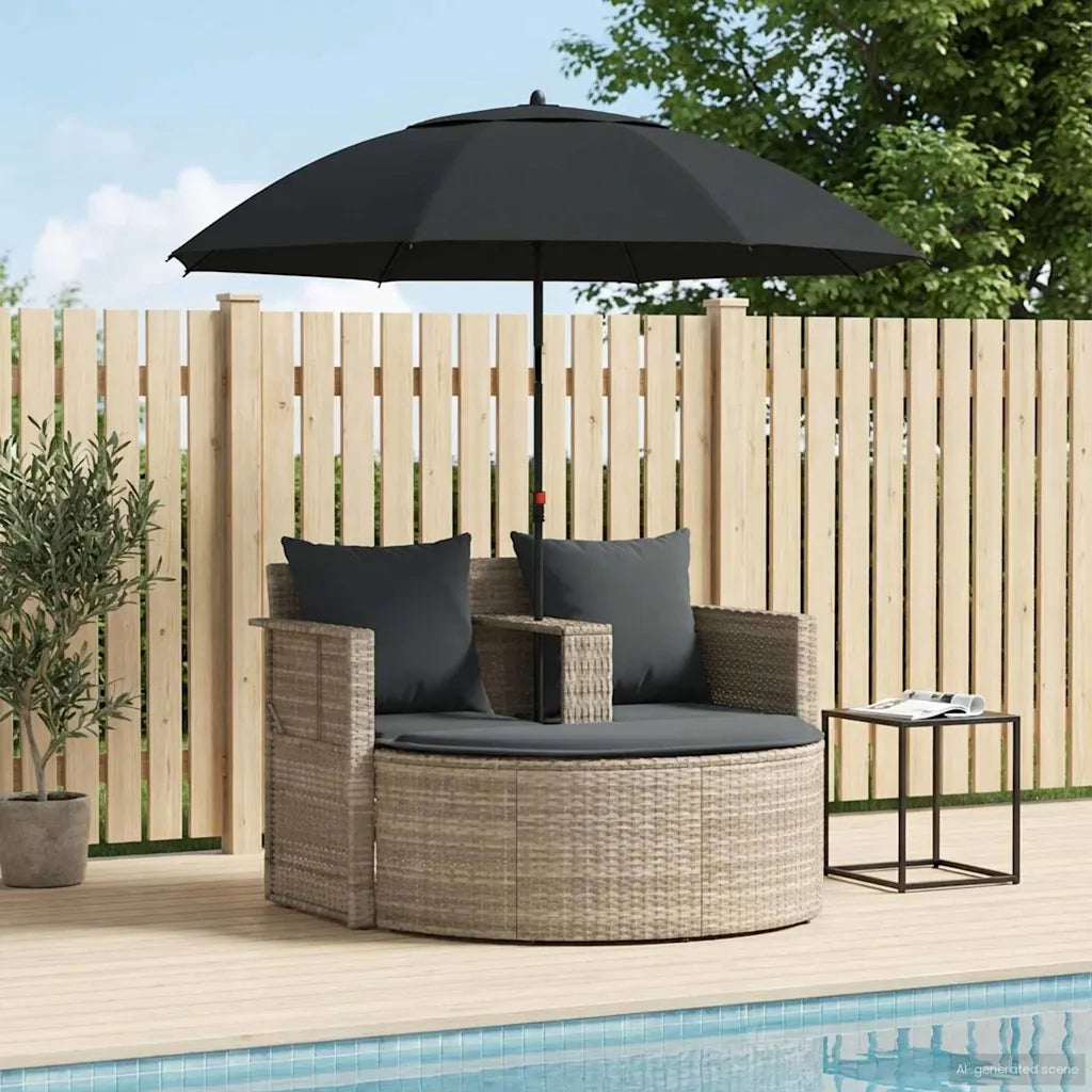 Divano da giardino 8 pcs Grigio chiaro e grigio scuro 42025901