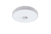 Plafoniera LED con videocamera integrata, plastica, bianco, D40 cm, Aspetta