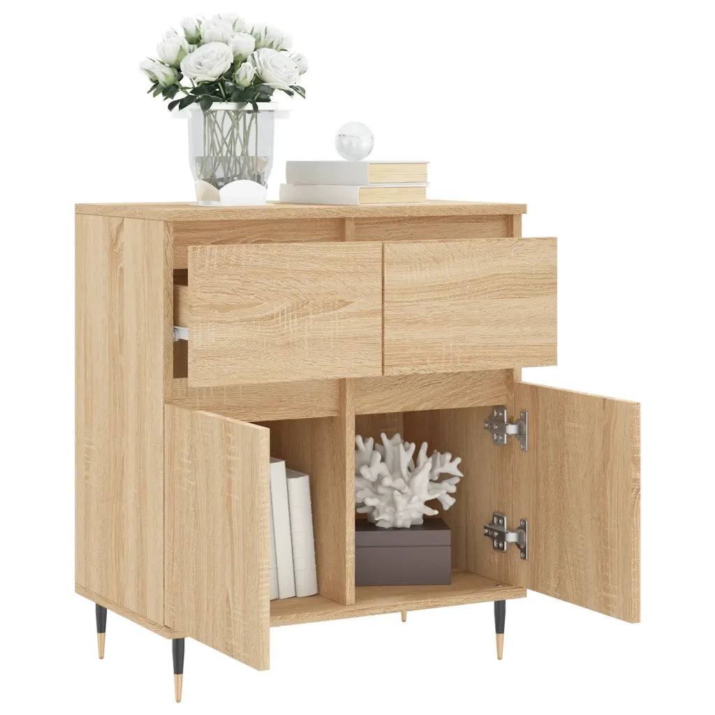 Credenza Rovere Sonoma 60x35x70 cm in Legno Multistrato 831111