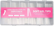 Nageltip Transparante da 240 pezzi - Alta Qualità