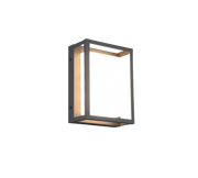 Applique da esterno LED, metallo, antracite, 18x24x10 cm, Witham