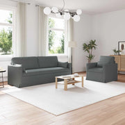 Set di divani 2 pcs Grigio scuro 198 x 78 x 80 cm Tessuto 3407582