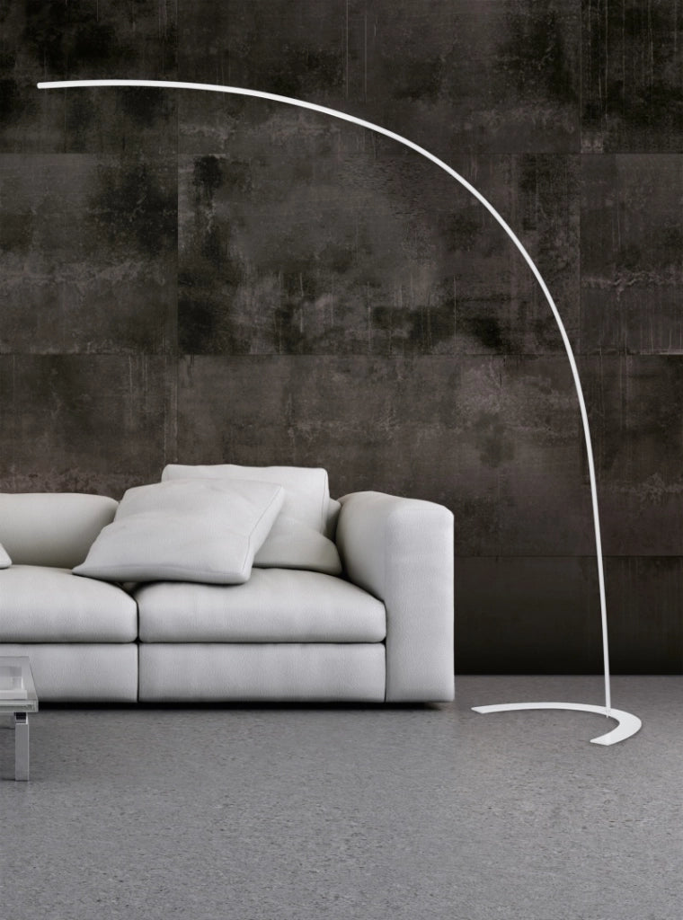 Lampada da terra ad arco LED Shanghai bianca Trio 18W