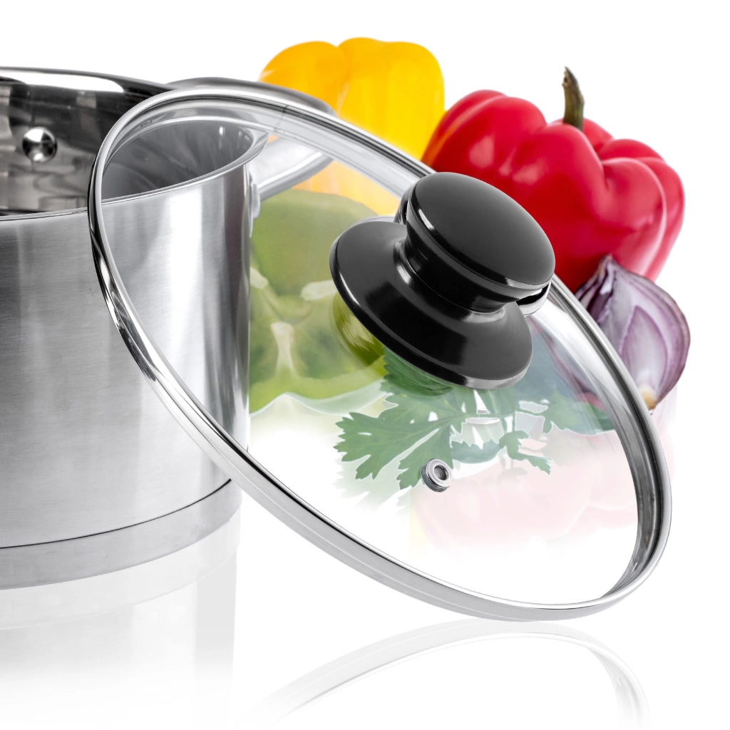 Coperchio in vetro KADAX da 16 cm, universale, resistente al calore, per pentole o padelle.
