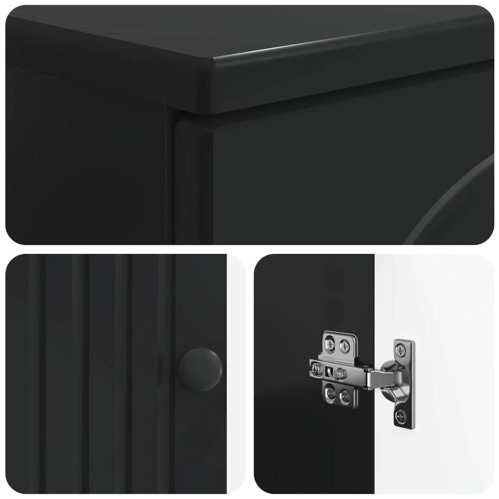 Set di Armadi da Bagno da 2 Pezzi ALKMAAR Nero 3417586