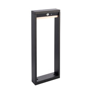 Paletto solare giardino 50cm con sensore PIR nero LED