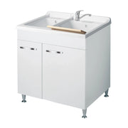 Lavatoio Classica 75x60 con due vasche e due ante