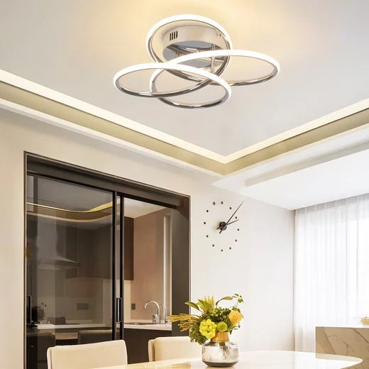 ZMH Lampada da soffitto LED metallo farfalla 36cm dimmerabile per soggiorno