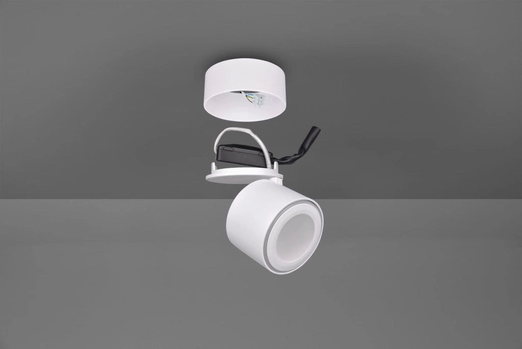 Faretto da parete TAURUS bianco LED 2 luci 3000K Trio