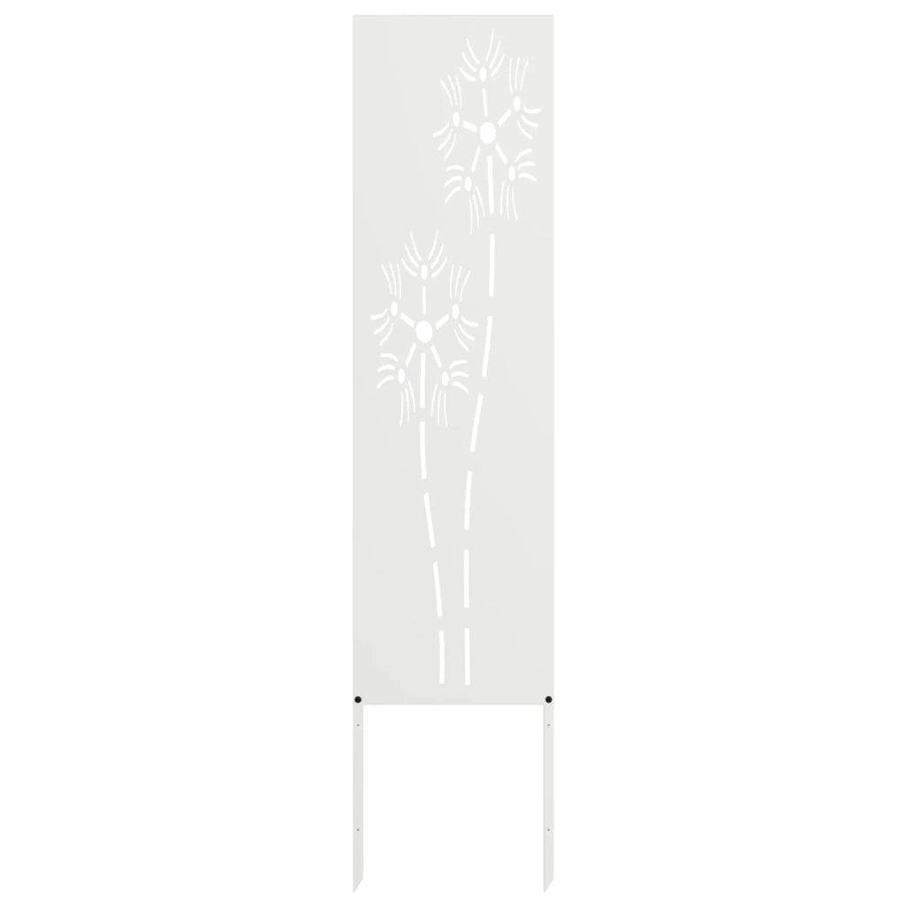 Schermo per privacy in giardino Traforo Bianco 32 x 140 cm 876211