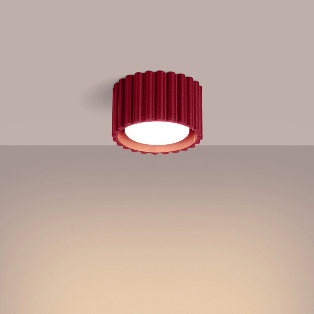 Lampada a soffitto AURA 1 bordeaux Gx53