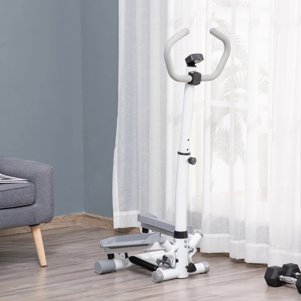 Stepper Fitness ¨C Minimal ¨C Bianco Grigio Acciaio ABS