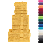 Set ASciugamani SOLUND 12 pz Oro 600 gsm 137576