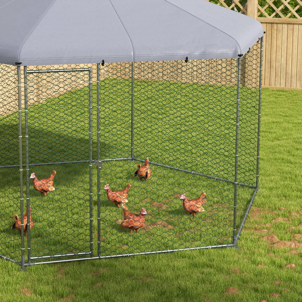 Recinto per Galline ¨C Minimal ¨C Acciaio, 4x3.5x2.6m