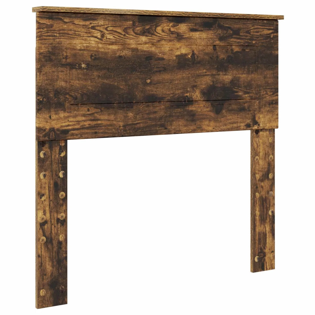 Struttura del letto Rovere Affumicato e Argento 75 x 190 cm