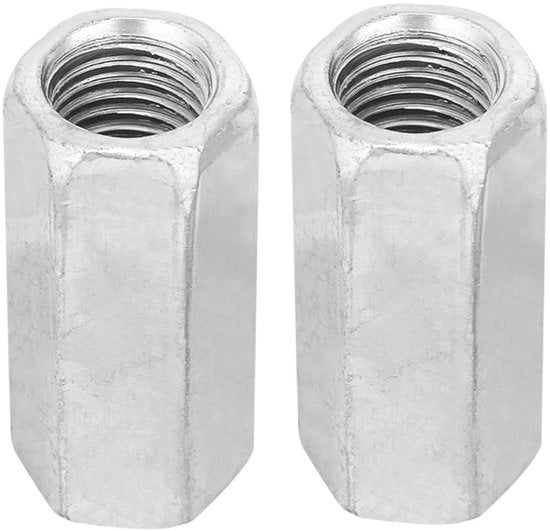 Koppia a 5 viti - Acciaio carbonio - Zinco - Lungo - 2 pezzi - M16 x 50 mm - Facile da installare