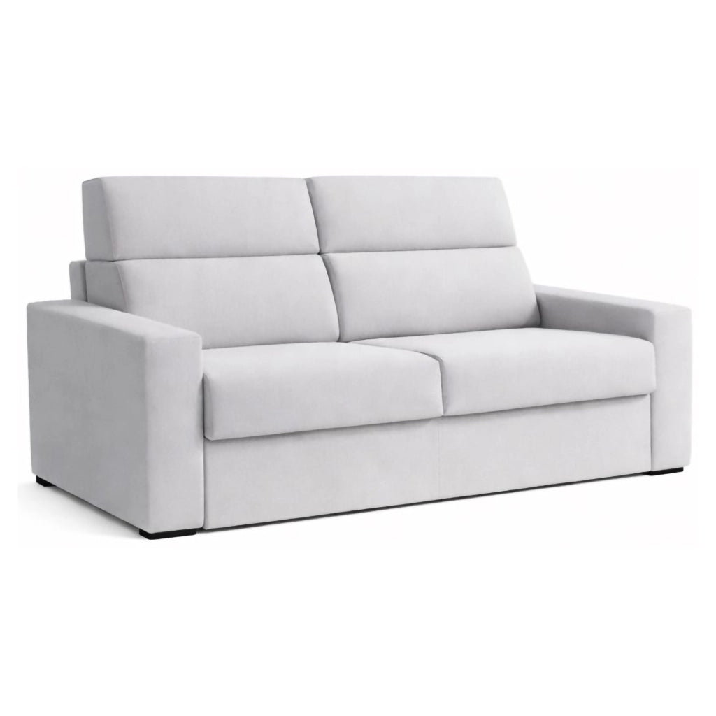 Sonico, Divano Letto 2 Posti Sfoderabile Made in Italy, 200x95 cm Grigio