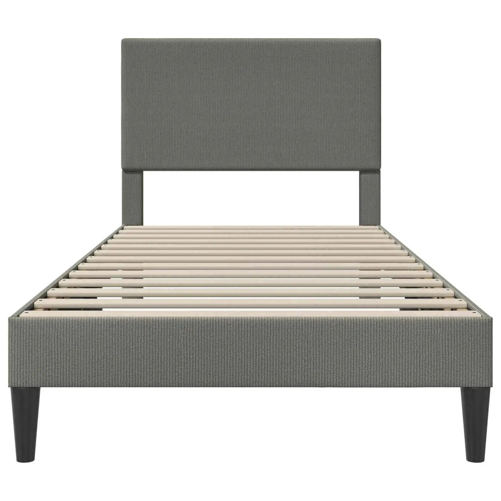 Struttura del letto-Giroletto Grigio Chiaro 100 x 200 cm Tessuto in Cords