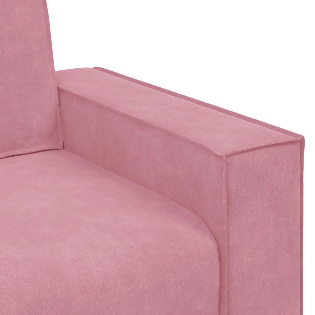 Divano Sedia-Poltrona-Sofa Relax Rosa 60 cm Velluto 365958