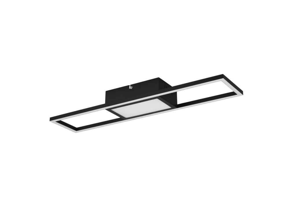 Plafoniera RL Rigido nera LED integrato 60cm 22W CCT
