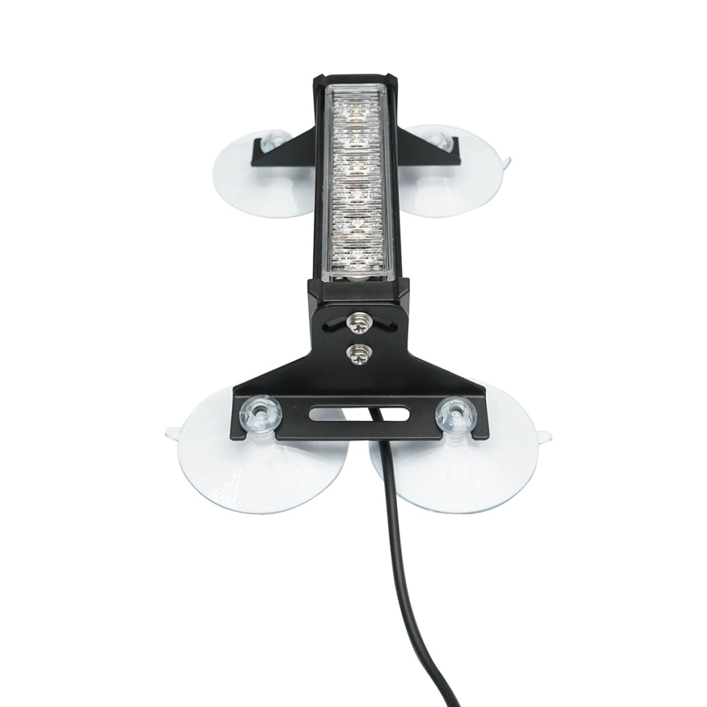 Set di 4 luci stroboscopiche con 6 LED, luce gialla 12V Breckner Germany