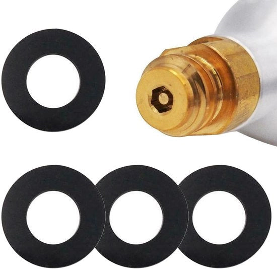 Anello di gomma per sigillatura 4 pezzi - Ricambi sostitutivi - Gomma - Duraturo - Installazione facile - Adatto per SodaStream - Anello di gomma