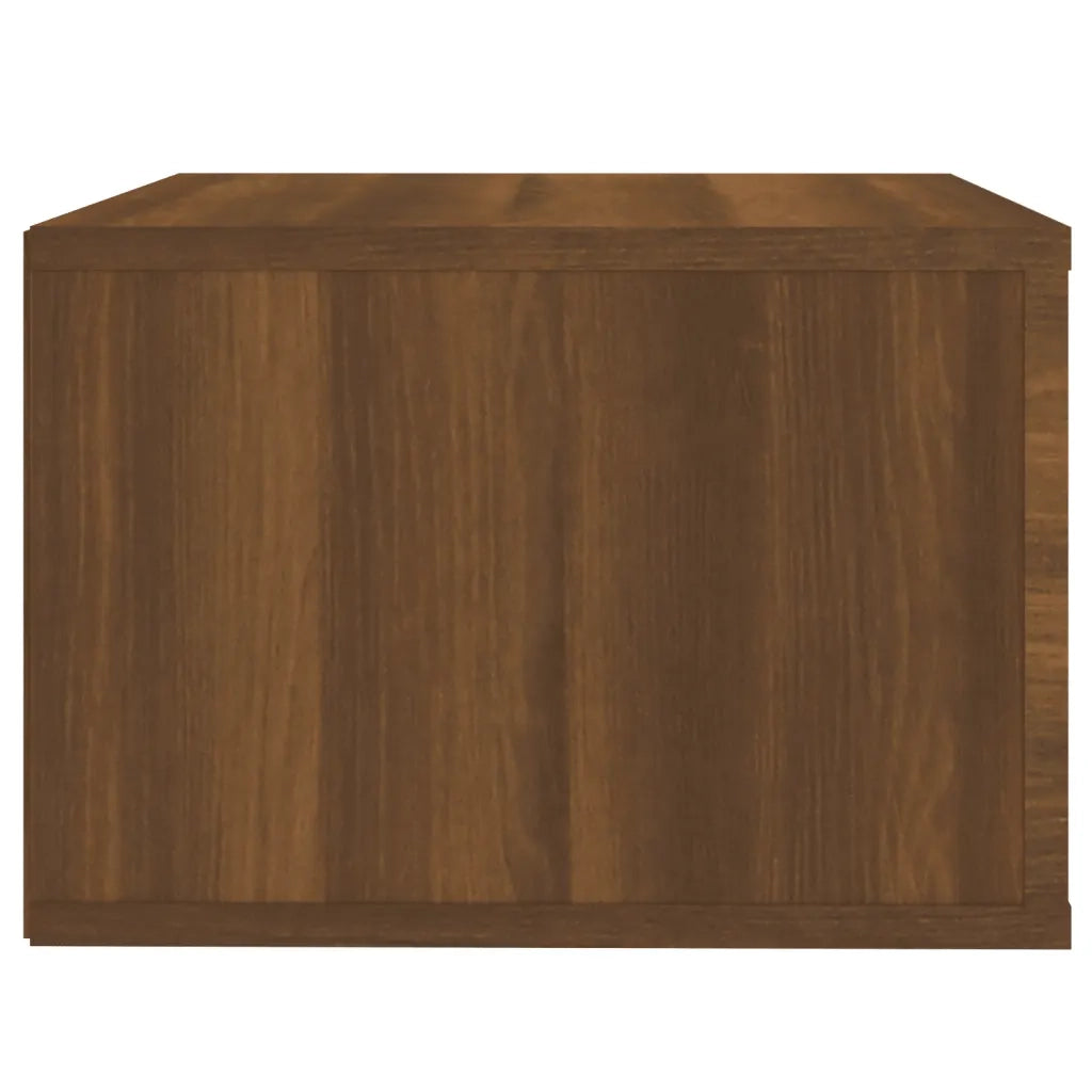 Comodino a Muro Rovere Marrone 50x36x25 cm 816854