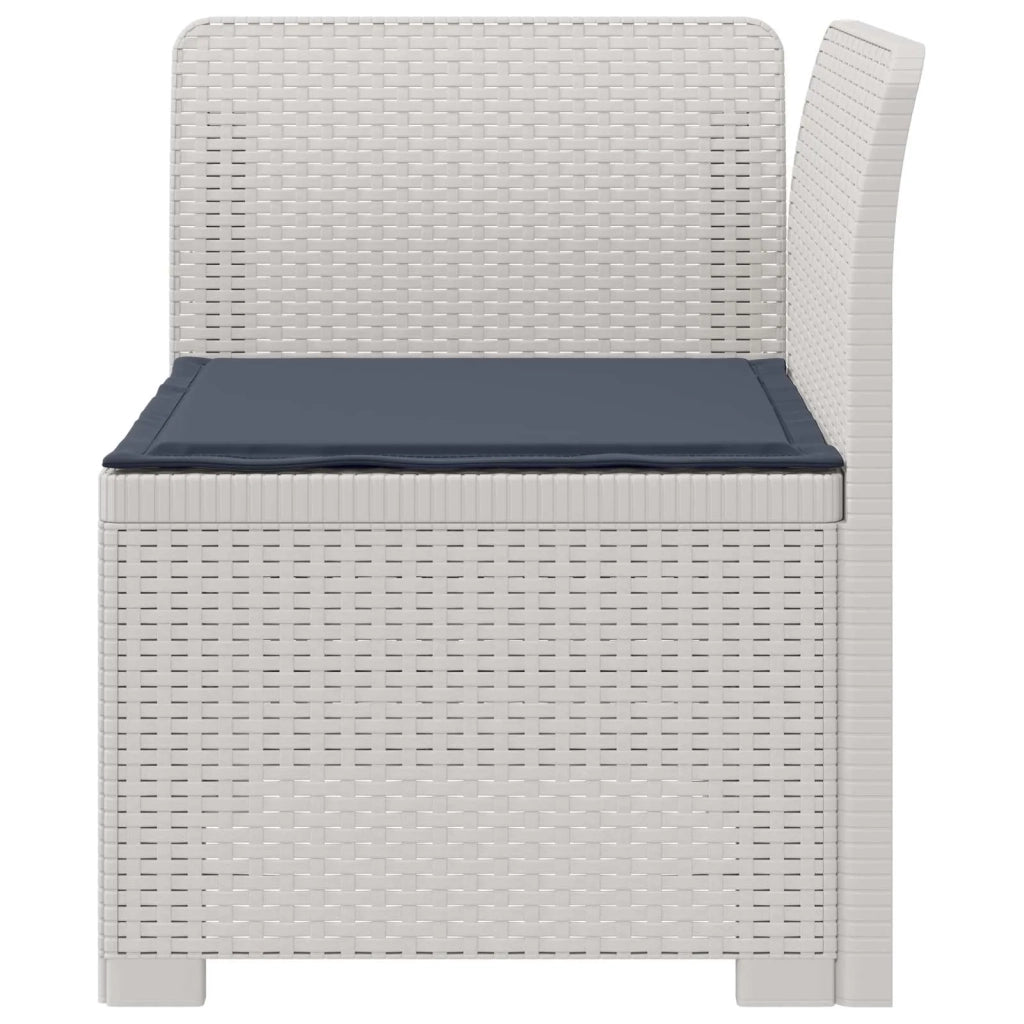 Divano da Giardino a 1 Posto con Cuscino Aspetto Rattan PP 8011827