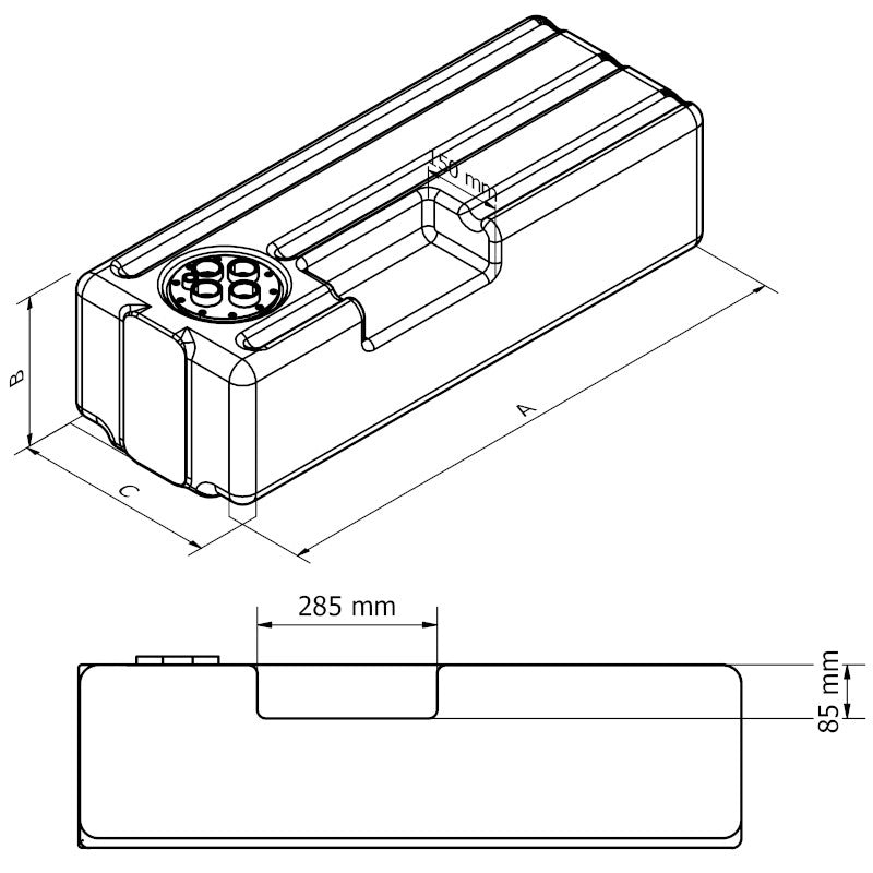 SERBATOIO ACQUE NERE LT.35 TANK LT.41