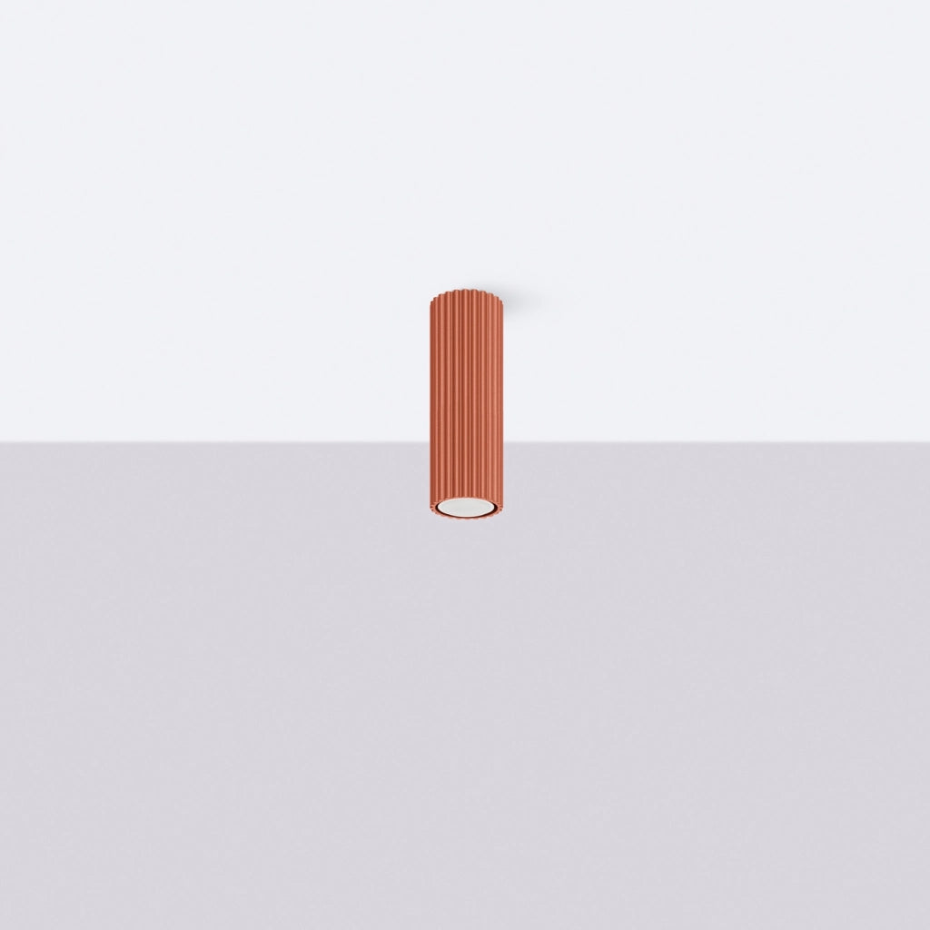 Lampada da soffitto KARBON 20 rosso ocra