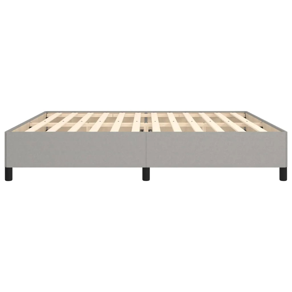 Giroletto senza Materasso Grigio Chiaro 200x200 cm Tessuto 347090