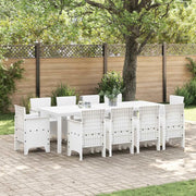 Set da Pranzo per Giardino 11 pcs Bianco Polipropilene 3378602