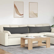 Cuscini da Divano 2 pz-Set di 2 Cuscini per Sofa Grigio scuro 145 x 40 cm 169944