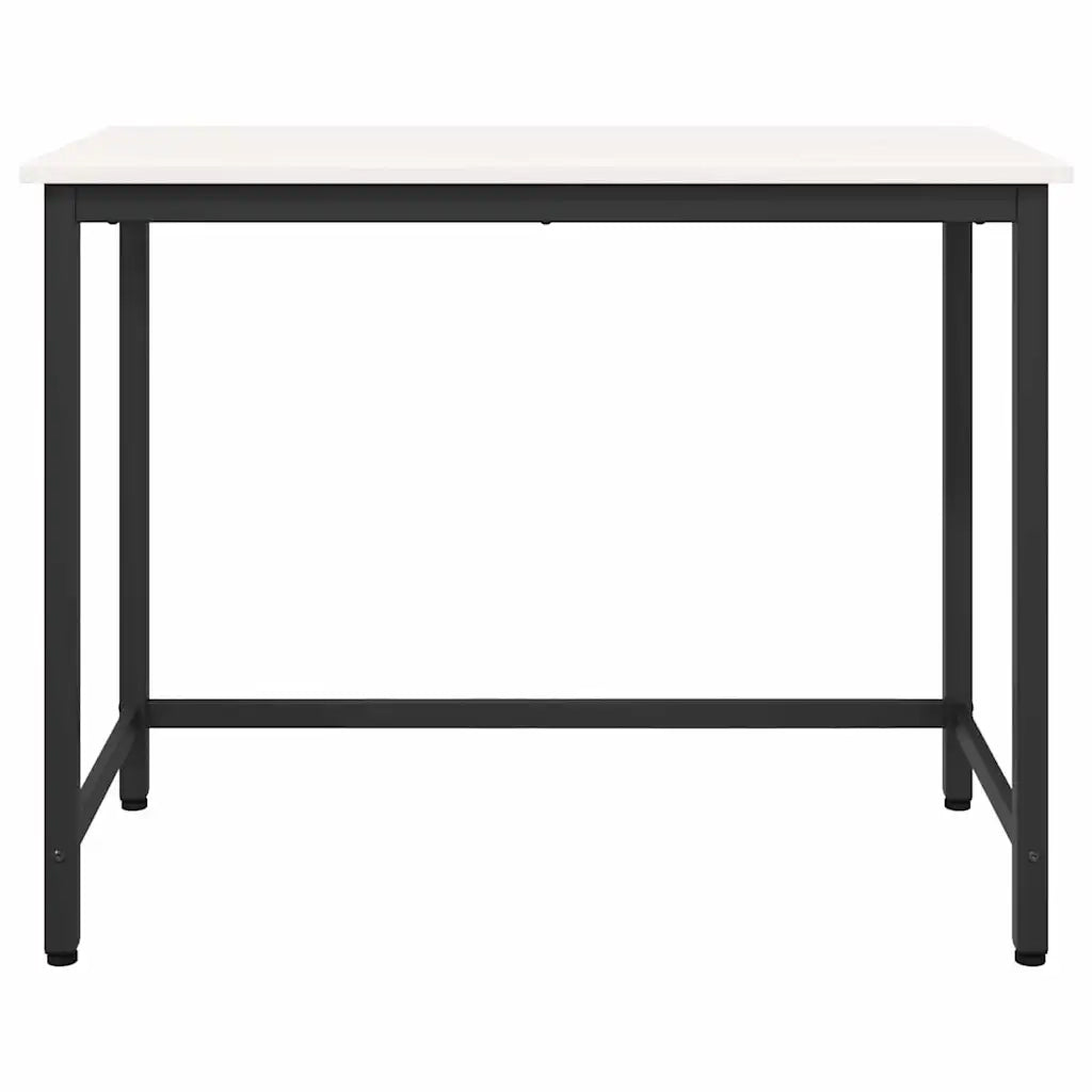 Scrivania | Tavolo Bianco 100 x 50 x 77 cm Legno ingegnerizzato e acciaio