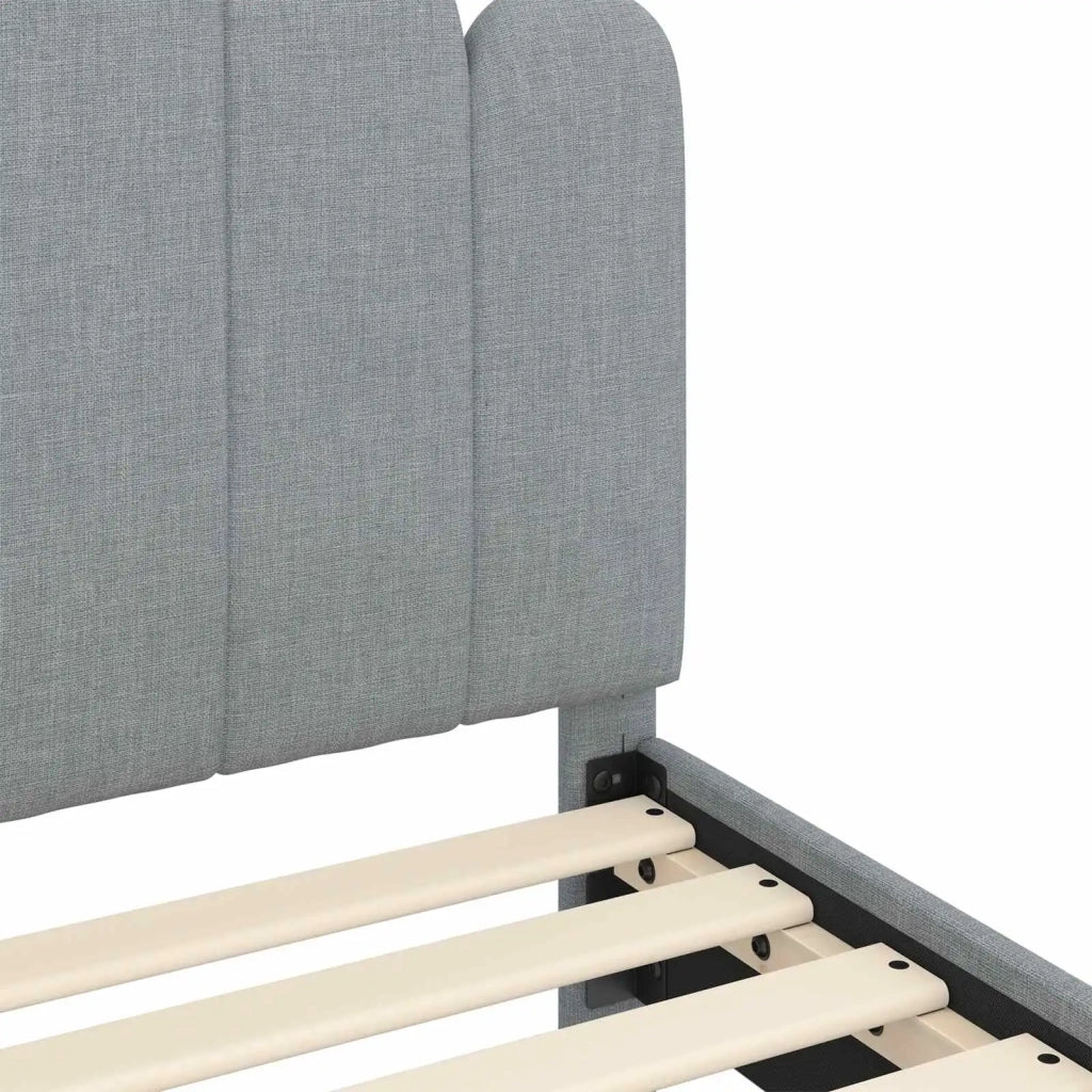 Struttura letto bambini con testata-Giroletto per bambini Grigio Chiaro 90 x 190 cm 190500