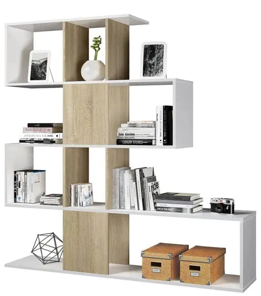 Libreria Zig Zag Rovere Bianco (1F2251A)