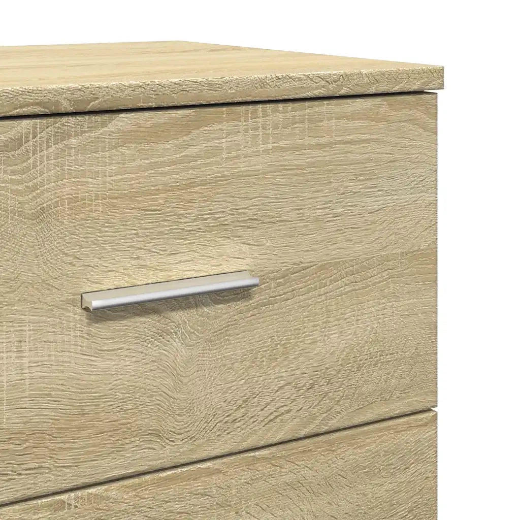 Comodini 2 pz con 2 Cassetti Rovere Sonoma 40x36x50 cm 858790