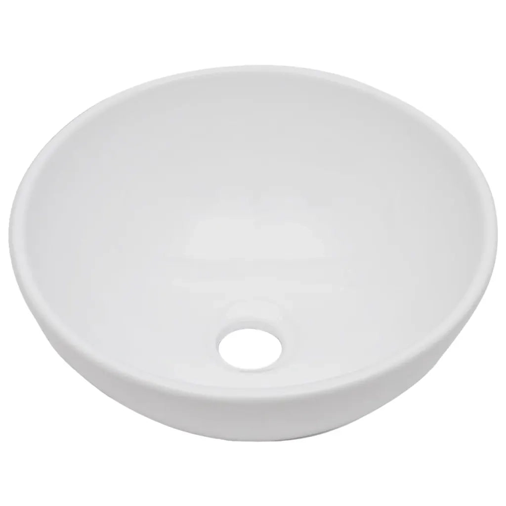 Set Mobili da Bagno | Armadio da bagno 2 pz Ceramica Bianco