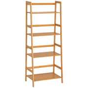 Libreria a scala 4 livelli in bambu' ¨C Zephmum ¨C 48x31,5x120 cm