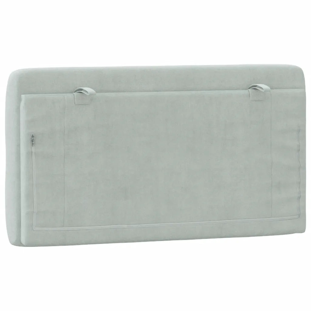 Cuscino testiera Grigio Chiaro 100 cm in Velluto 3207722