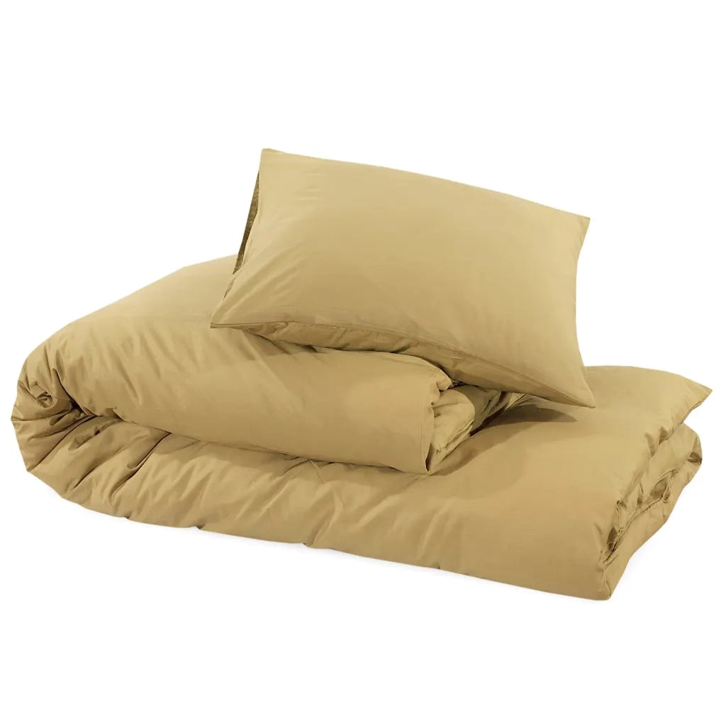 Set Copripiumino Tortora 200x200 cm in Microfibra Leggera 135983