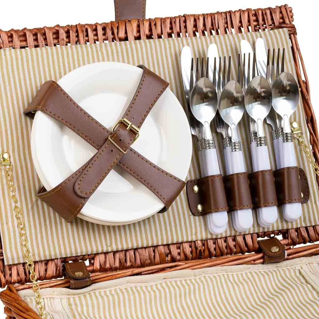 Cestino pic-nic marrone 40x28x20h