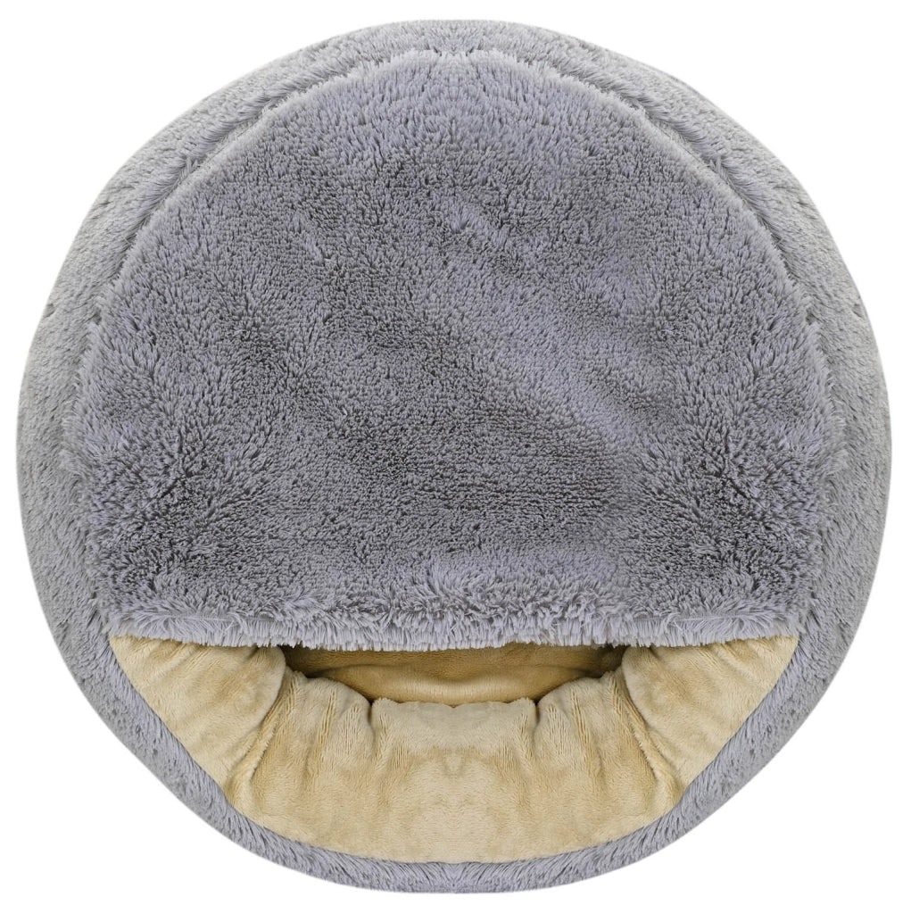 AIO FACTORY 60 cm FLUFFY Letto per cani grigio chiaro Cuscino impermeabile per cani