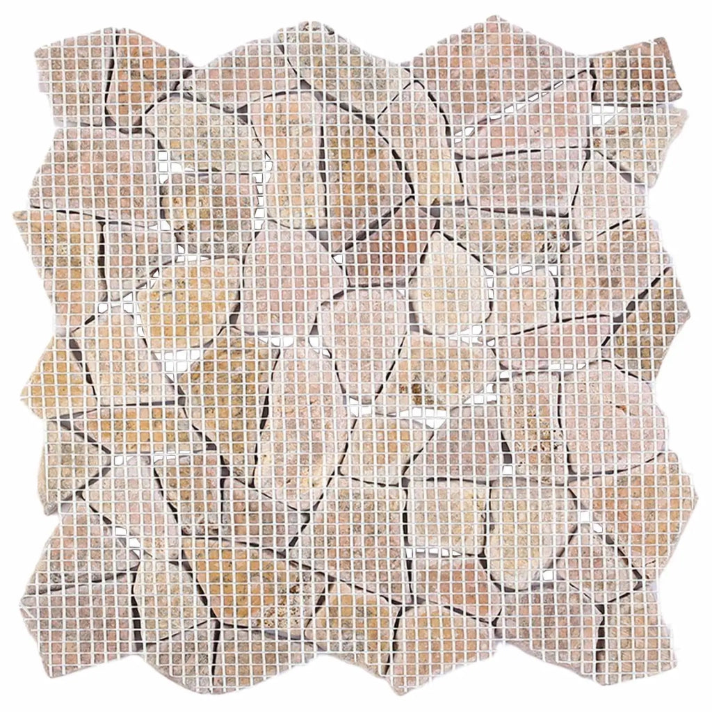Piastrelle Mosaico Rosso 30 x 30 cm Marmo 42033529